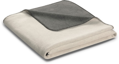 Biederlack plaid mit zierstich - biederlack,