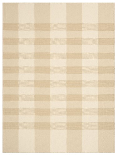 Plaid crossweft beige - beige,, mit